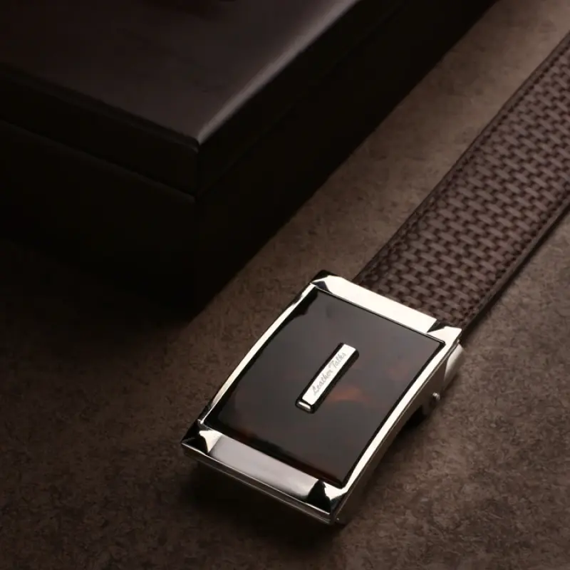 Men 100% Genuine Leather Belt (Size:34)